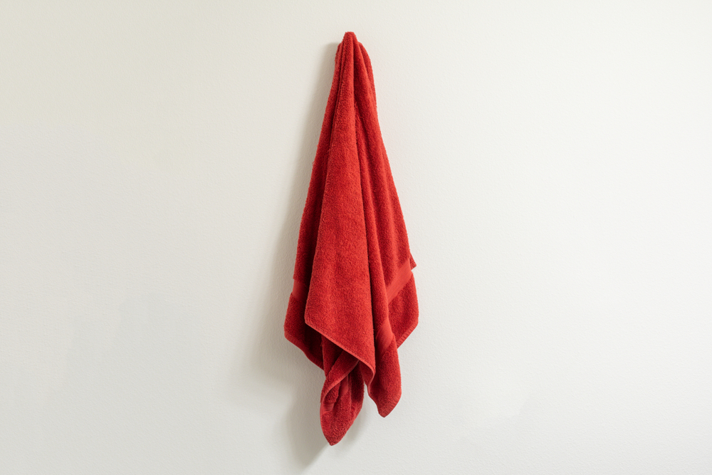 Ein Handtuch ohne Schlaufe aufhängen